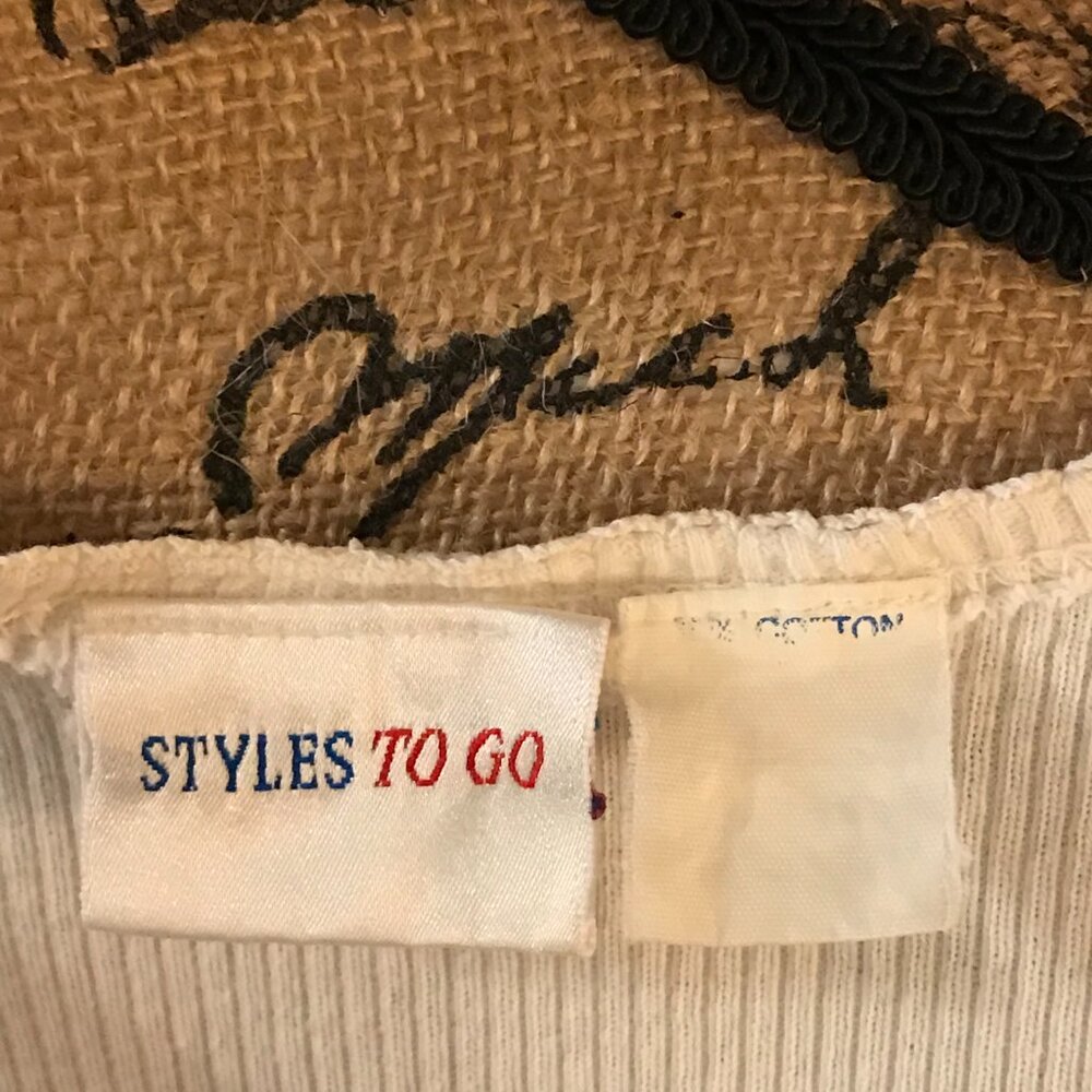 White Short Sleeve Ribbed Button Down - Picture 3 of 4